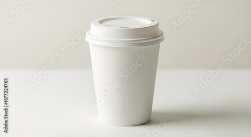 Wallpaper Mural Minimalist White Coffee Cup for Branding and Advertising Torontodigital.ca
