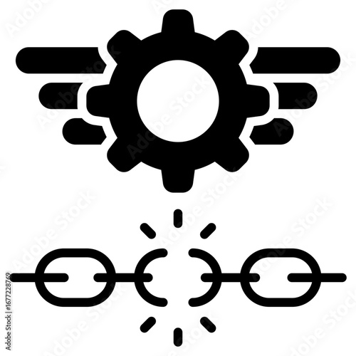 Freedom Glyph Black Icon