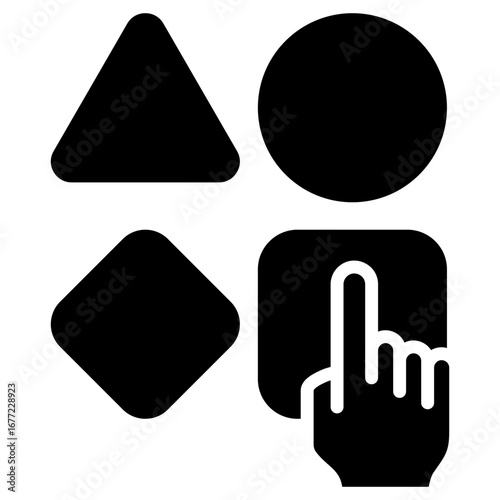 Choice Glyph Black Icon
