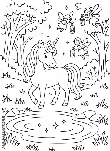horse coloring page 10.eps