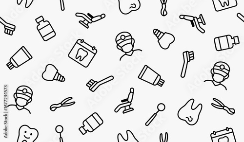 Dental pattern background design