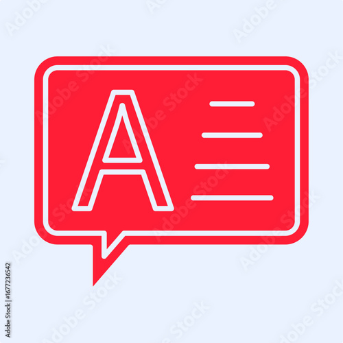 Answer symbol trendy artwork useful vector Illustration red design handsome colorful background