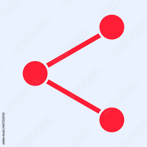 Share symbol trendy artwork useful vector Illustration red design handsome colorful background