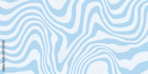 Abstract background seamless pattern with colorful waves. Trendy vector illustration in retro psychedelic style