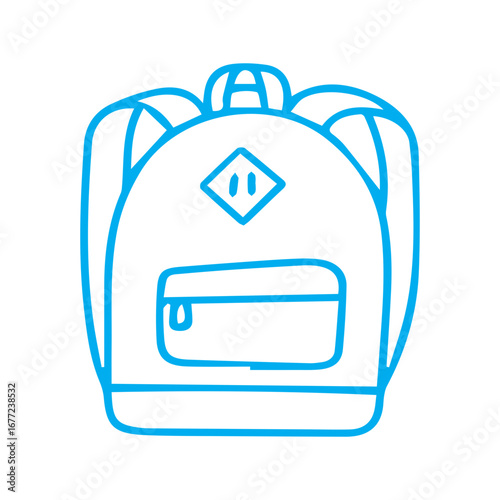Backpack Line Art Icon