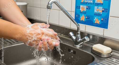 washing hands