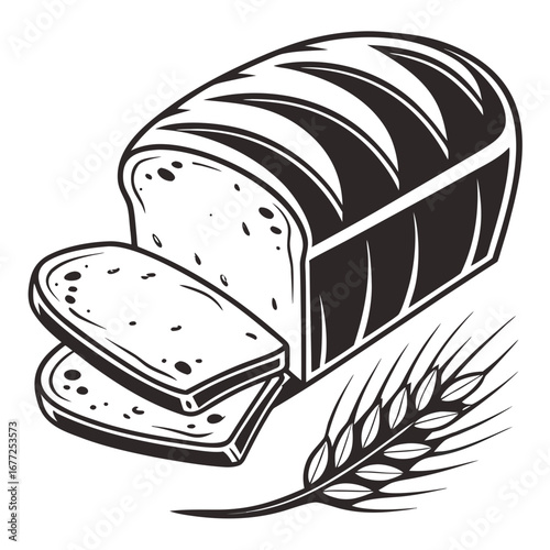 vector illustration of bread