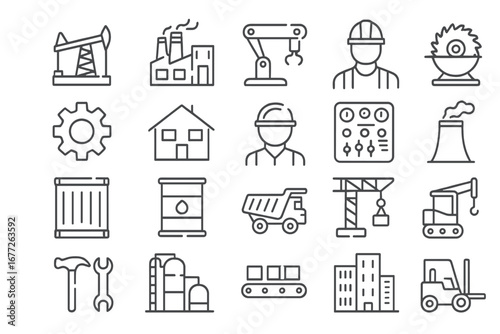 Industrial Icons Set