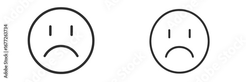 Sad face icons