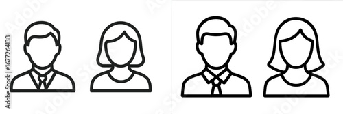 Male and Female Icon Set
