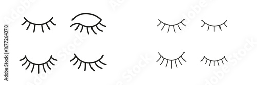 Simple Eyelash Icons
