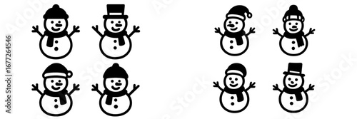 Collection of Snowman Icons