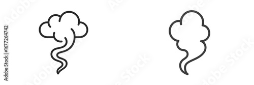 Stylized Smoke or Cloud Icons