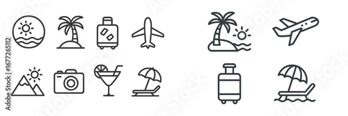 Travel and Vacation Icons