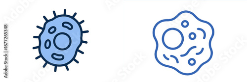 Microbe and Amoeba Icons