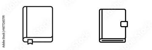 Two open books icons