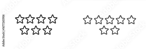 Rating stars comparison