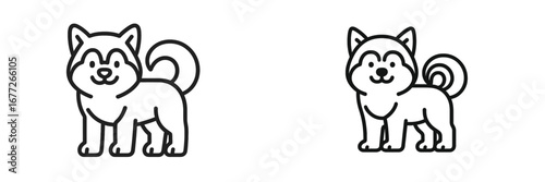 Cute dog icon