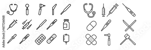 Medical Instruments and Supplies Icons
