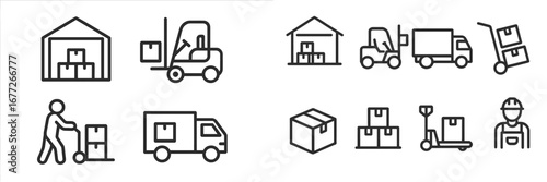 Logistics and Shipping Icons