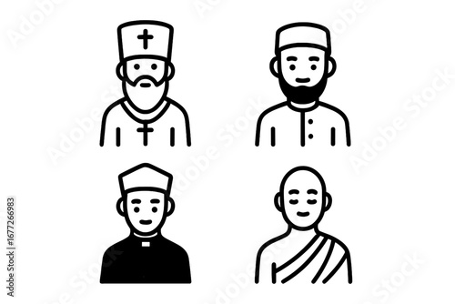 Religious figures icons