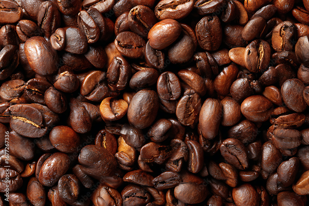 Obraz premium coffee beans on burlap