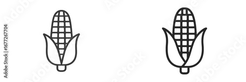 Corn cob icons
