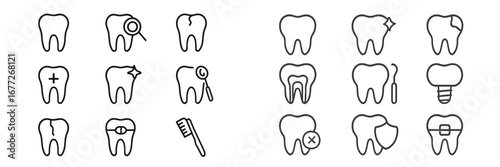 Dental Health and Treatment Icons