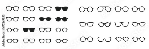 Collection of Eyeglasses and Sunglasses Styles