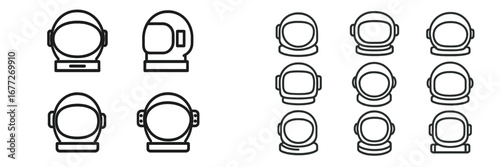 Astronaut Helmet Icons