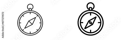 Compass icon for navigation and direction