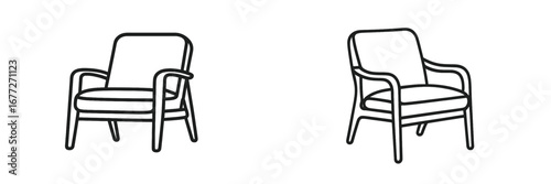 Outline of a classic armchair