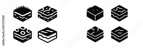 Isometric soil layers with different textures