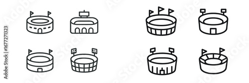 Collection of stadium icons