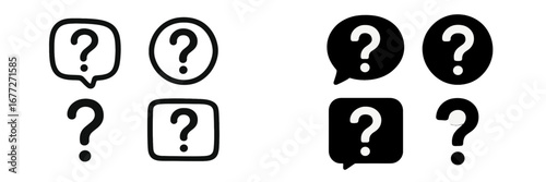 Question Mark Icons Set