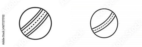 Circular road with dashed line icon