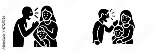 Sad Family Icon