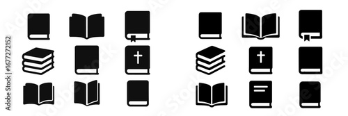 Collection of book icons