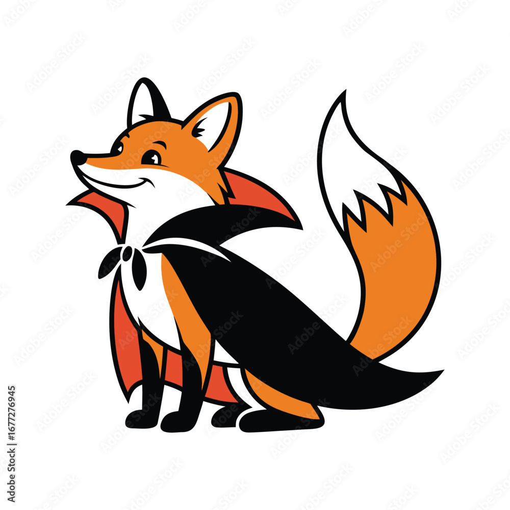 Obraz premium Fox Mascot in a Creative and Fun Costume