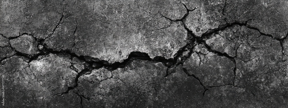 Obraz premium Gray cracked surface texture (1)