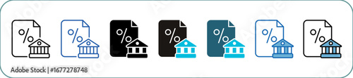 Tax Icon Pack Multistyle Editable Stroke