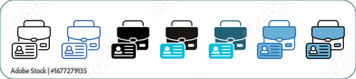 Employment Icon Pack Multistyle Editable Stroke