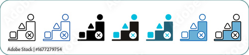 Inequality Icon Pack Multistyle Editable Stroke