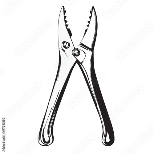 pliers isolated on white