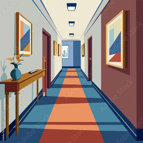 Stylish Entry Corridor Icon