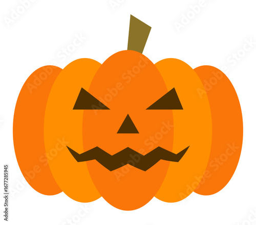 可愛いハロウィンのカボチャのイラスト アイコン イラスト シンプル ベクター素材