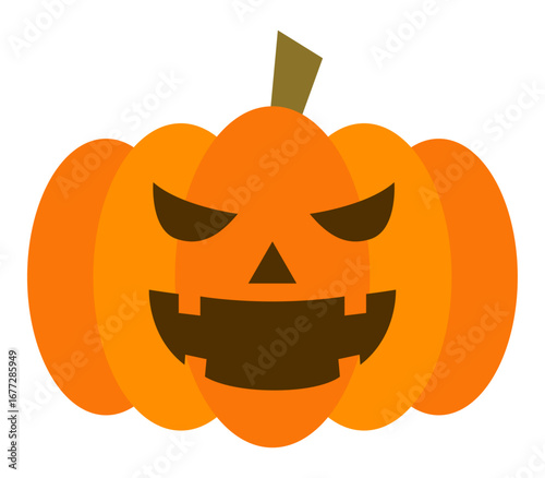 可愛いハロウィンのカボチャのイラスト アイコン イラスト シンプル ベクター素材