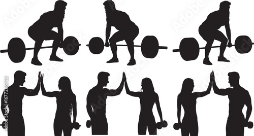 Weightlifting fitness gym exercise workout training strength bodybuilding powerlifting goal
