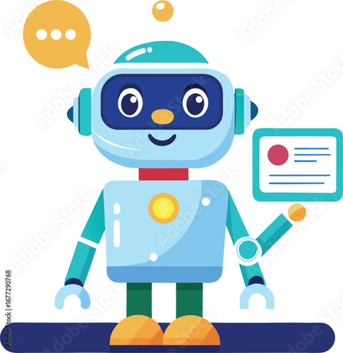 Vector illustration of a robot