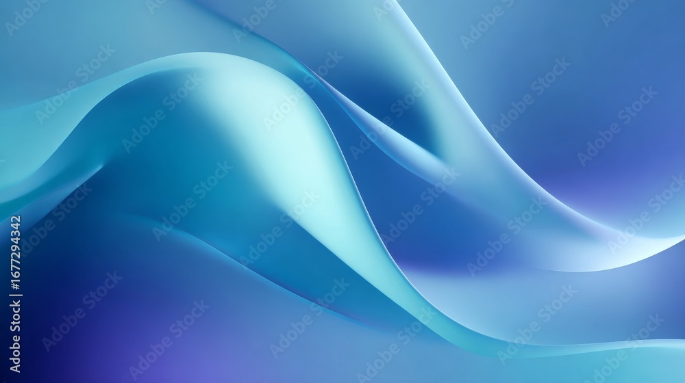 Obraz premium Elegant pastel gradient wave animation, abstract modern motion graphics background, fluid minimal design, perfect for branding, logo reveal, video intros, or presentations